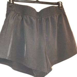 90 Degree By Reflex Charcoal Athletic Shorts